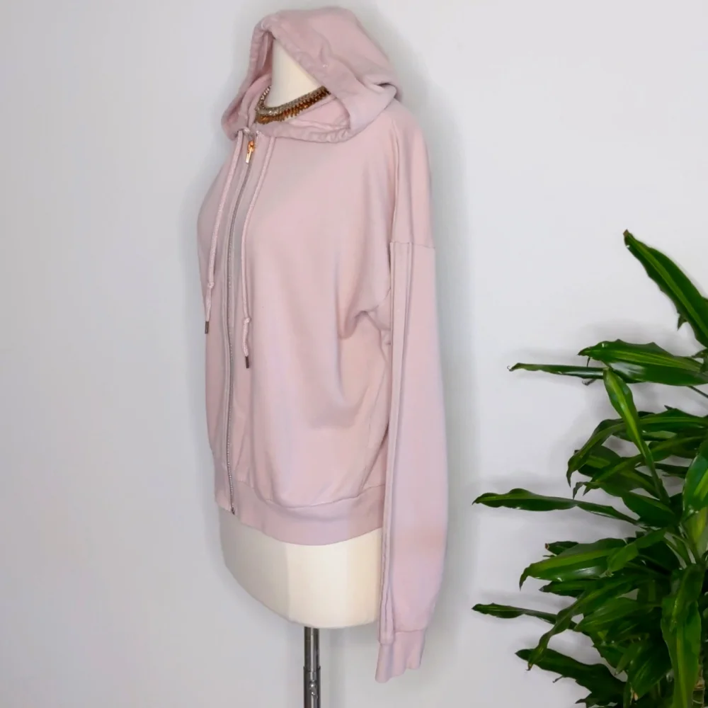 Forever 21 Zip Up Sweater Dusty Rose Size Medium